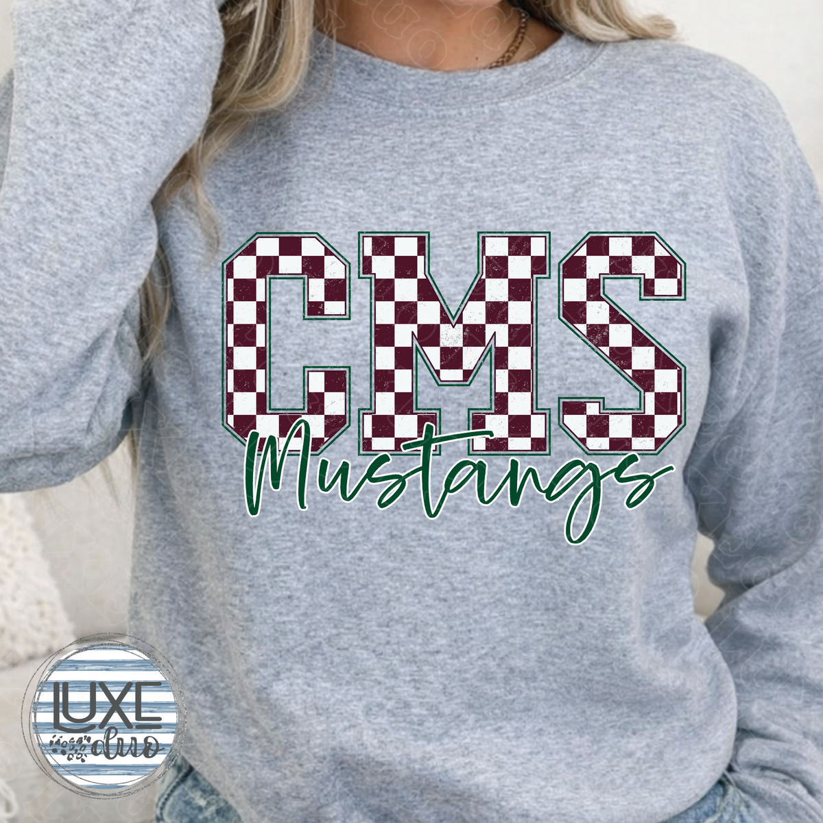 CENTRAL MIDDLE SCHOOL MUSTANGS•Adult&Youth Sizes•