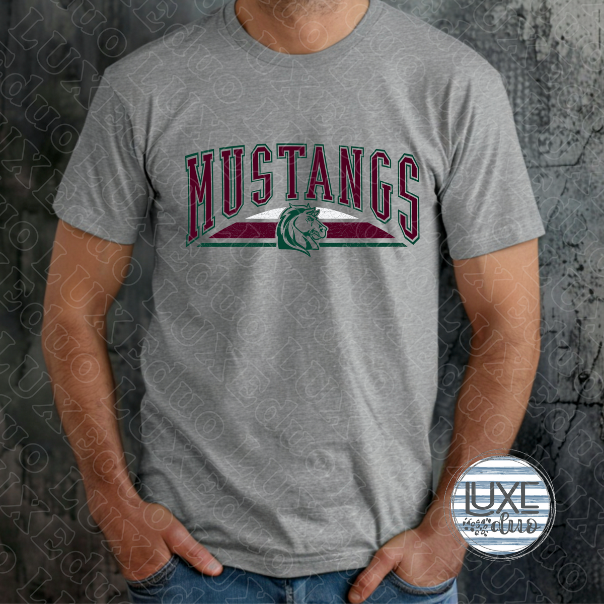 CENTRAL MIDDLE SCHOOL MUSTANGS•Adult&Youth Sizes•